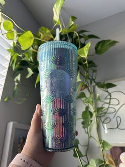 Starbucks Plastic Cold Cup Mermaid Scales Tumbler