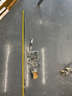 Barn Door Hardware with handle (Black)