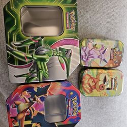 Empty Pokemon Tins