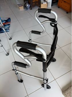 Adjustable Width Wheeled Aluminum Walker like New