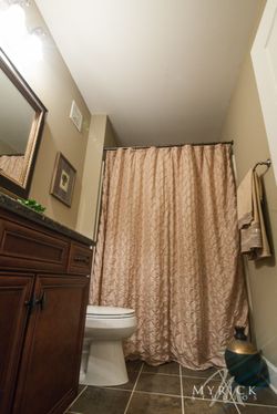 Designer Bath curtain -double Lined W Hooks