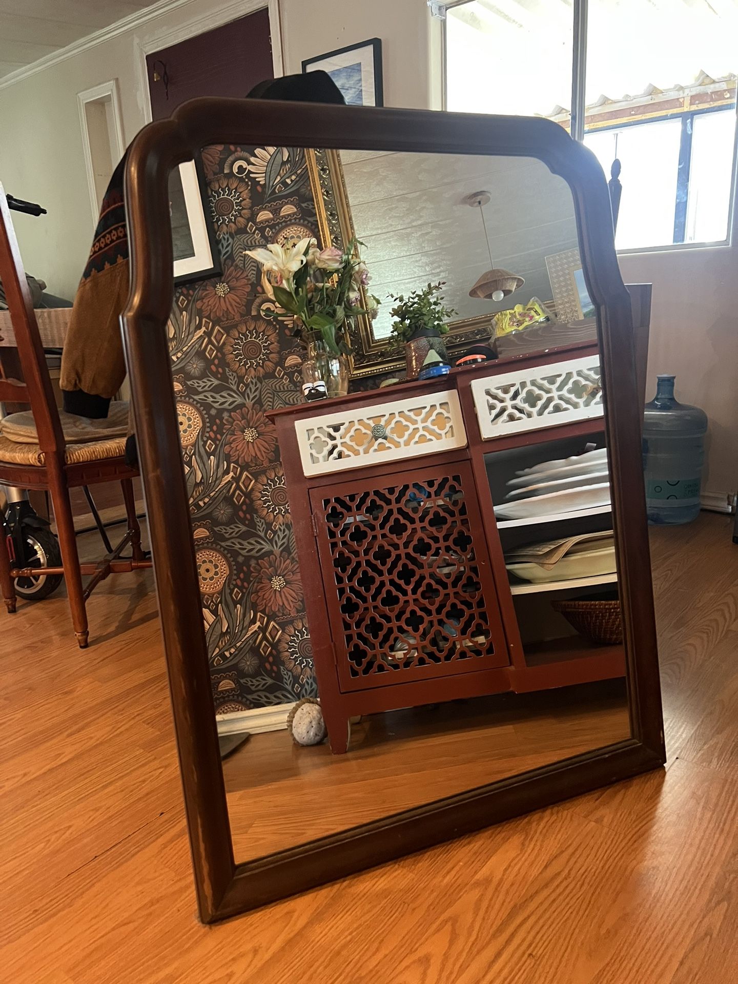 Antique Wooden Mirror