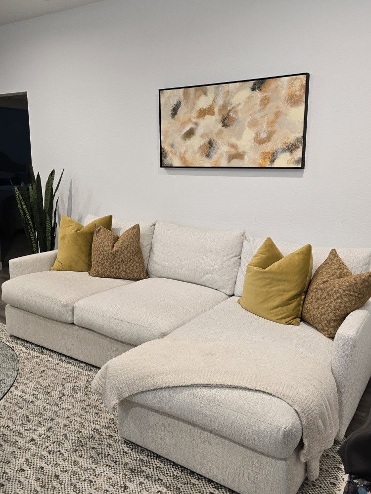 Custom Sectional With Chaise