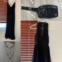 Free People Brand Lot Dresses XS And Accessories New 