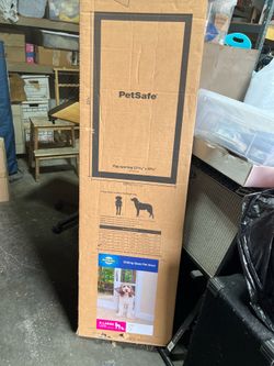 Dog door for sliding door.