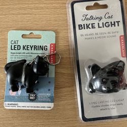 Cat LED Keyring And Bike Light