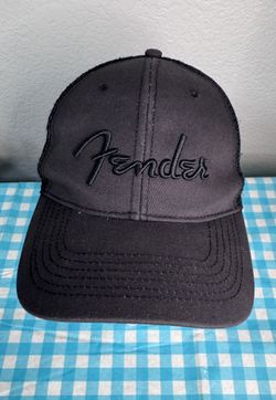 Fender Musical Instruments Logo Trucker Hat - Black/Mesh (Adjustable)