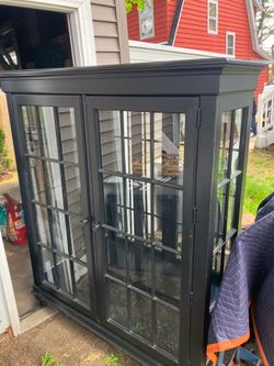 Stanley solid wood hutch
