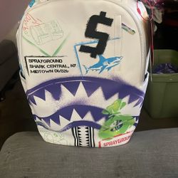 Central Stencil Shark Of The Year Limited Edition Sprayground Backpack