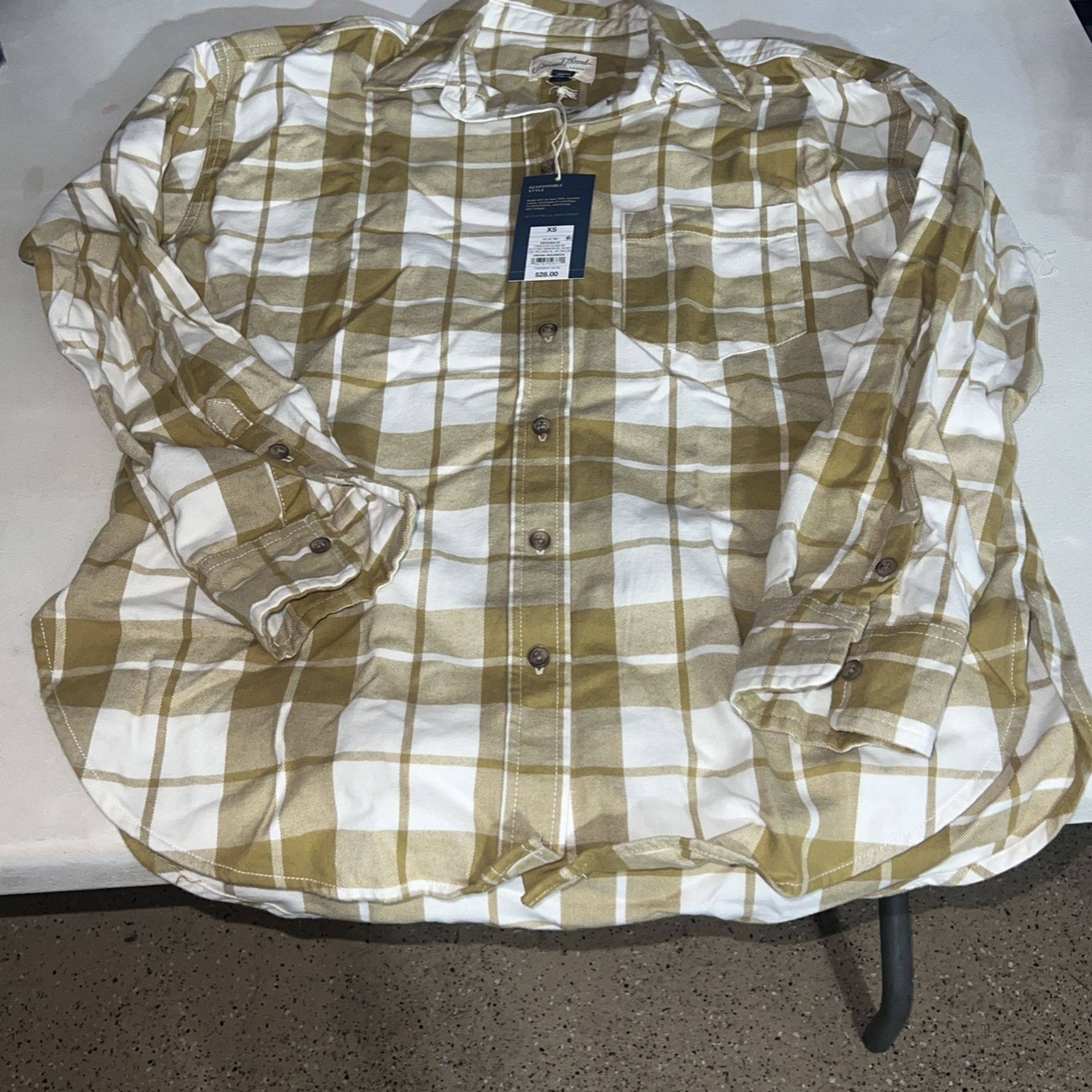 Universal Thread Juniors Green Flannel