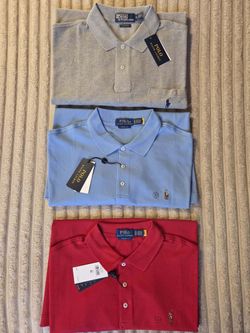 ( Price for all 3) New Mens Size XL classic polo RL shirts