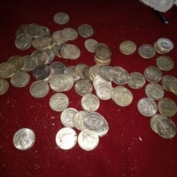 A Bunch Of 40% Silver Half Dollars