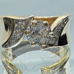 Certified .60ct Natural Diamond Engagement Wedding Ring!  I1 H Color 14k Appraised $3,725
