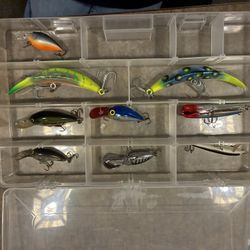 Tackle Organizer With Assorted River Plugs 