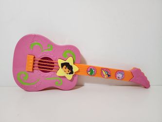 Fisher Price Dora The Explorer Strum Along Tunes Guitar Musical Instrument Works