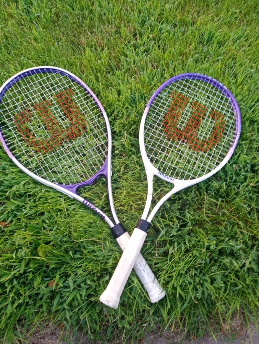 2 Women's Wilson Tennis Rackets Triumph And Triumph Matrix Size L3(4&3/8