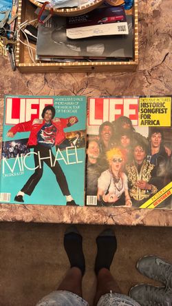 Life magazine September 1984 Michael Jackson edition & April 1985 historical songfest for Africa, We Are The World edition $15 a piece or 2 for $25