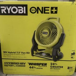SALE-18V Cordless Hybrid 7.5 in. Fan Kit w/ (2) 2Ah Batteries and Charger