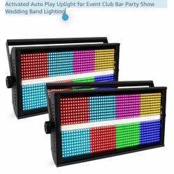 LED Stage Strobe Light - 500W 960 LEDs RGBW DJ Strobe Light with 16 Zones Chasing by DMX RDM Control Sound Activated Auto Play Uplight for Event Club 