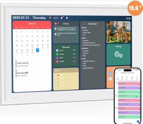 Lehwey 15.6” Digital Family Calendar & Smart Wall Planner – NEW IN BOX