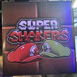 Super Shakers Super Mario Themed Salt & Pepper Shakers