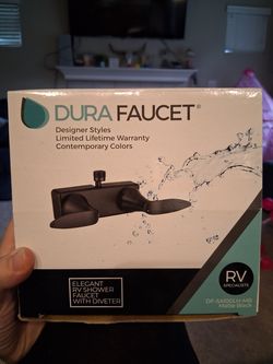 Dura Faucet RV Shower Faucet Diverter DF-SA100LH-MB Matte Black