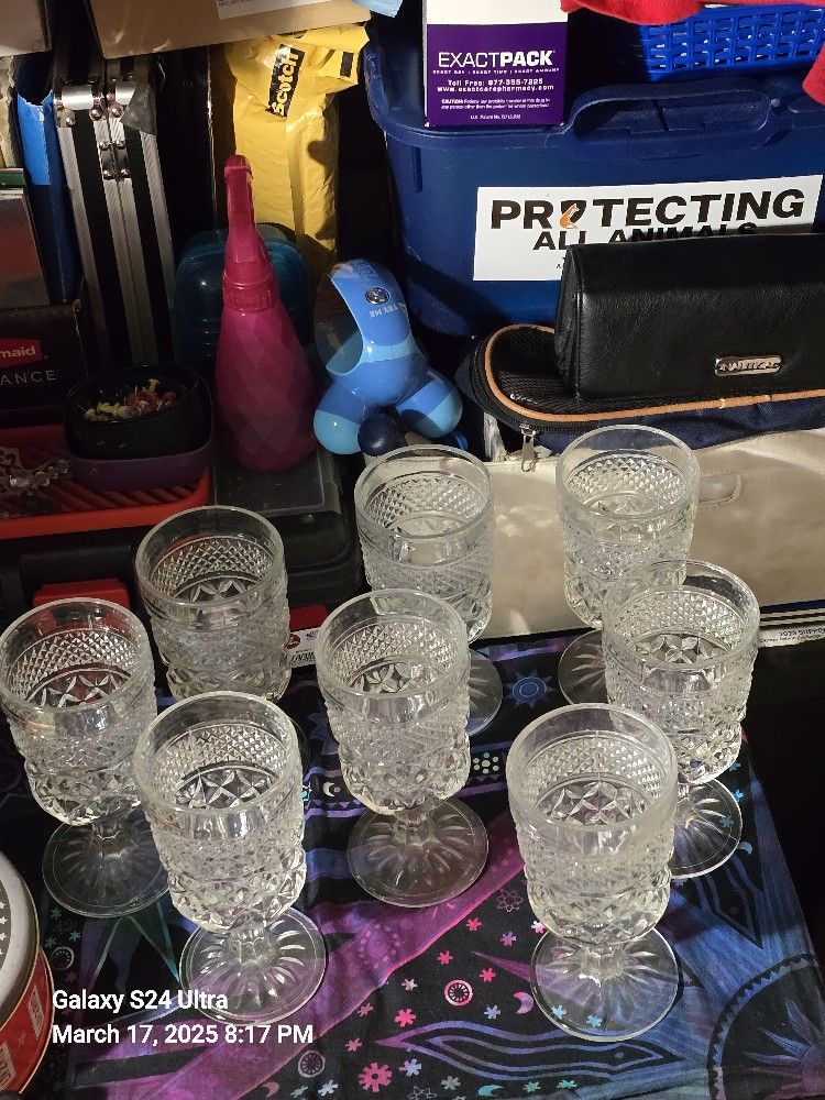 WEXFORD ANCHOR-HOCKING stemmed Glasses 