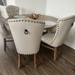 6 Piece Dining Room Set (Table And Chairs)