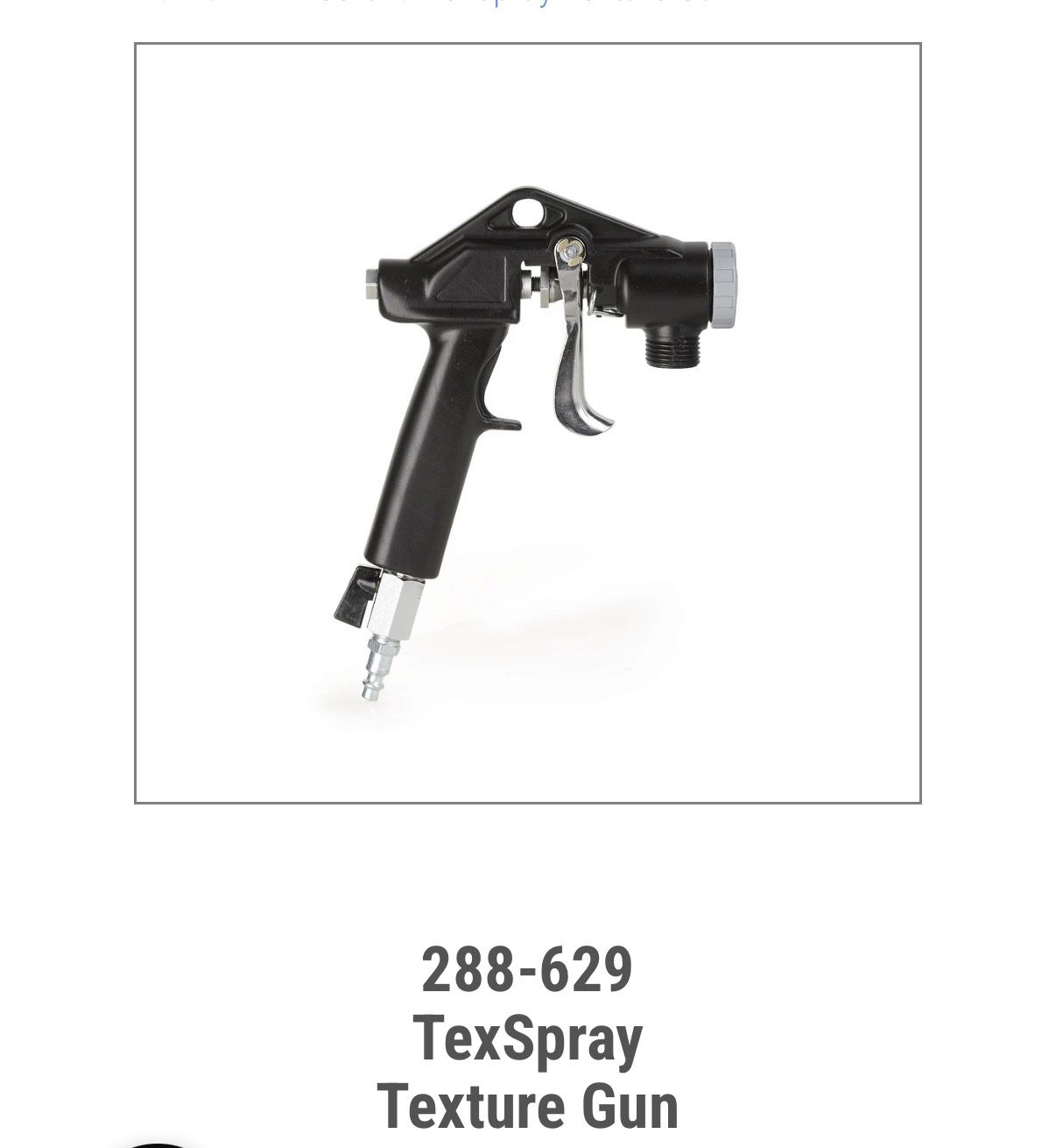 Graco 288629 TexSpray Gun Graco TexSpray RTX650 RTX1400