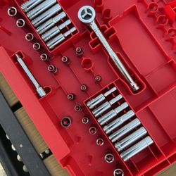 Vintage Craftsman 1/4 in Ratchet with Brand New Socket Set!