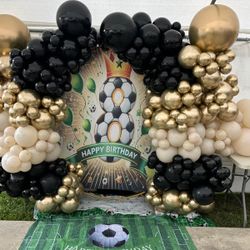 Foot Ball Garland Balloons