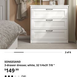 Ikea 3-drawer dresser