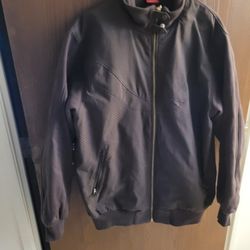 Men's Sz L Black Guess Jacket with Zip Out Lining