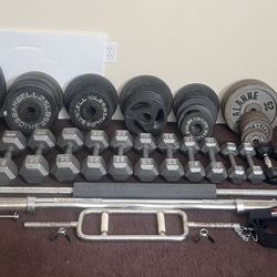 Mixed Olympic & Standard Weight Set 