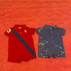 2 Baby Ralph Lauren Polo Onesies