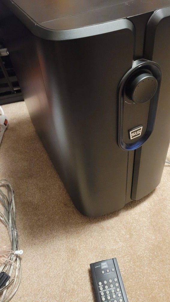 Very large and powerful SLS subwoofer and speaker.