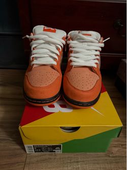Nike Dunk Orange lobster, used once, Size 9