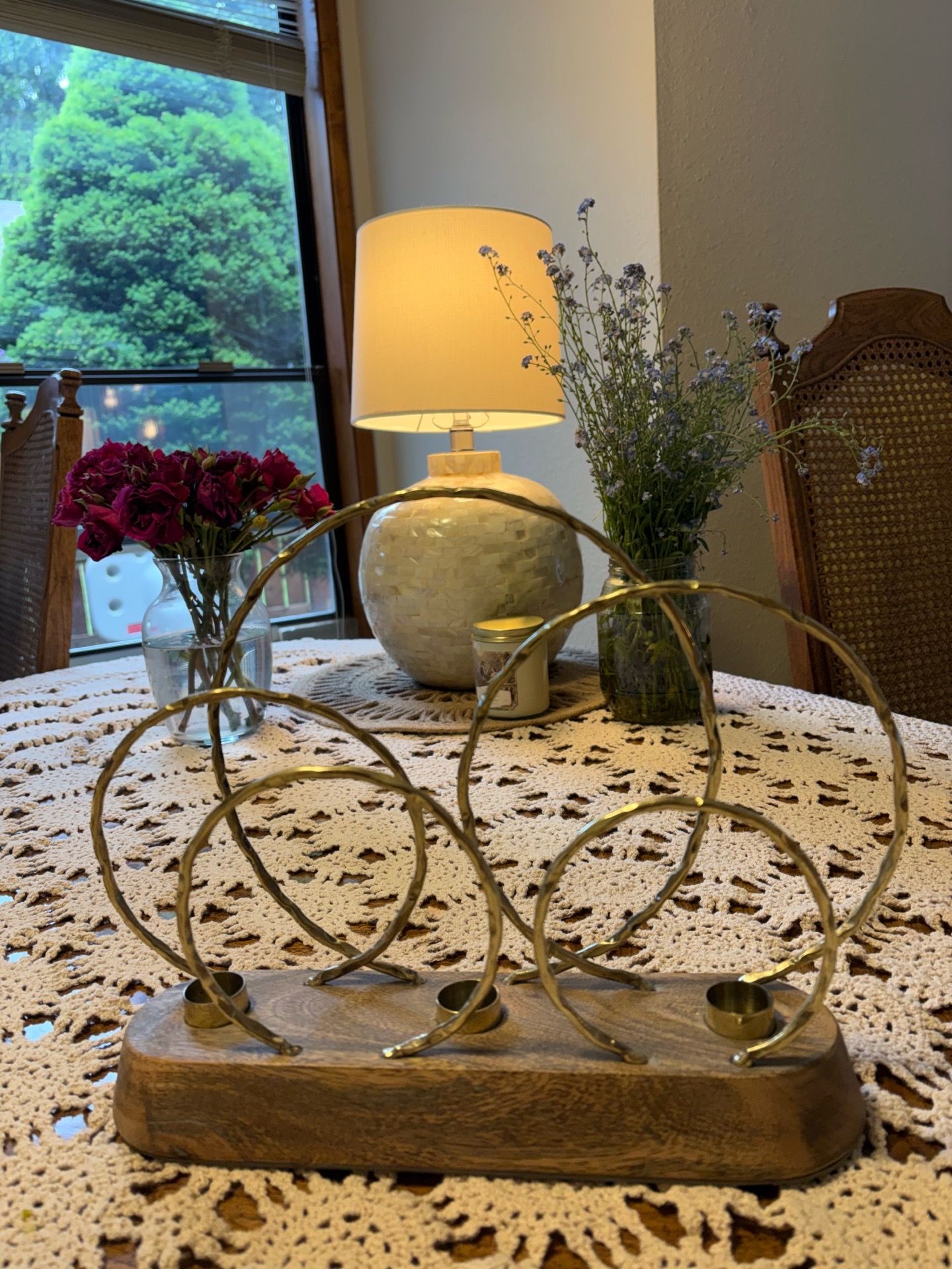 Gold Candle Holder