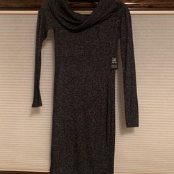 Gray Sweater Dress 