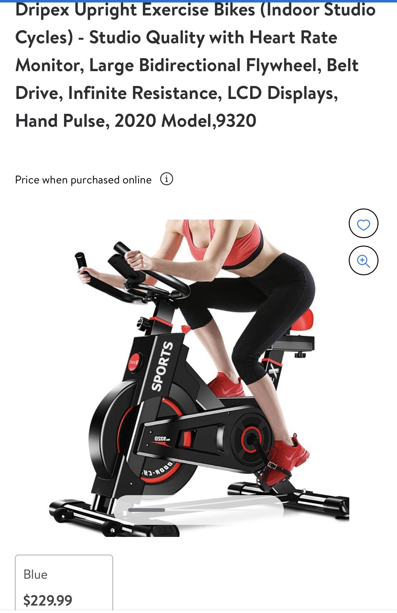 stationary exercise bike