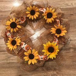 New Custom Made Fall Wreath / 17”