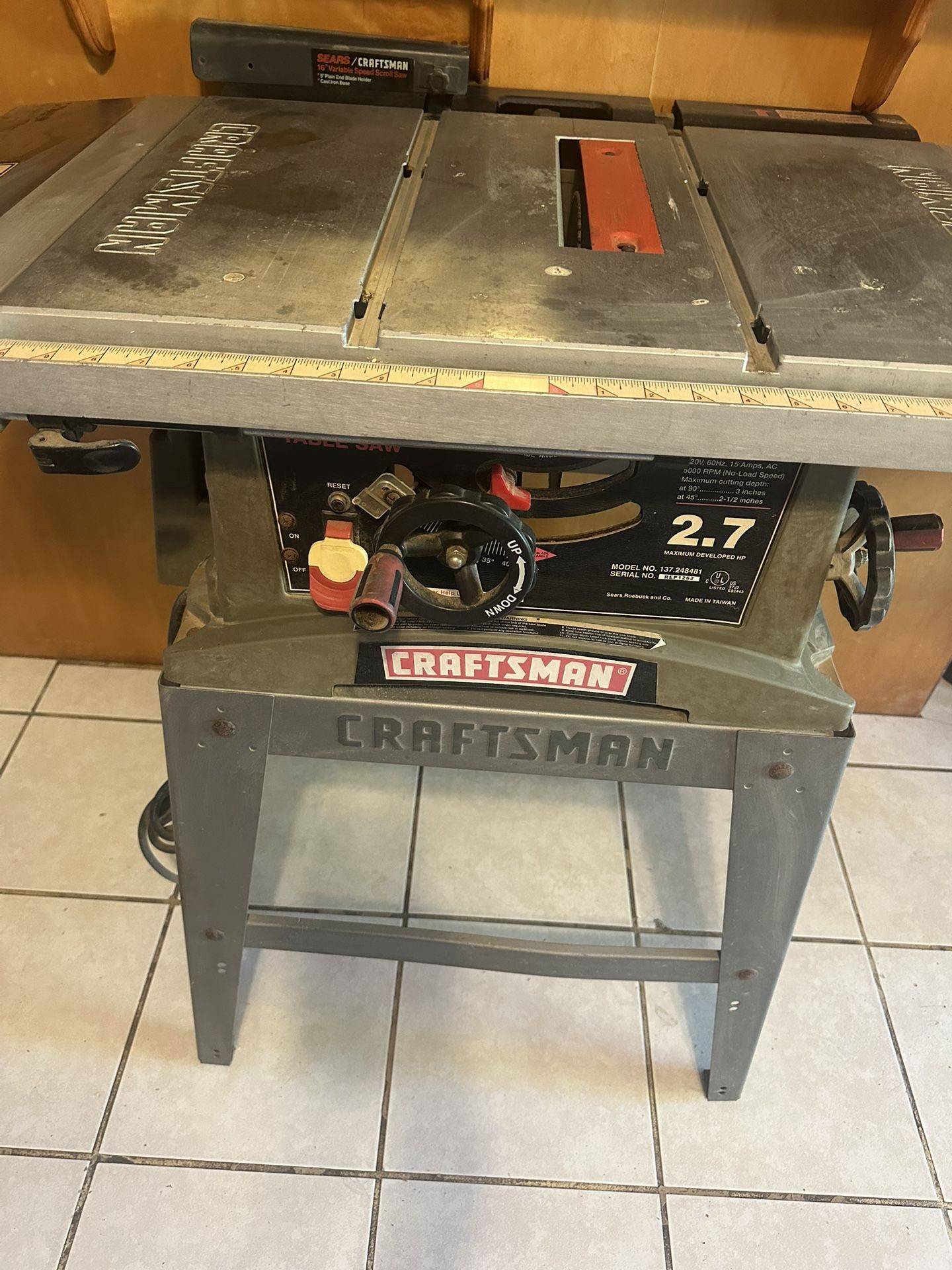 Craftsman Table Saw