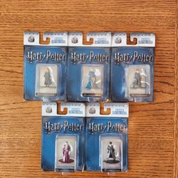 HARRY POTTER METAL FIGURINES,  LOT OF 5