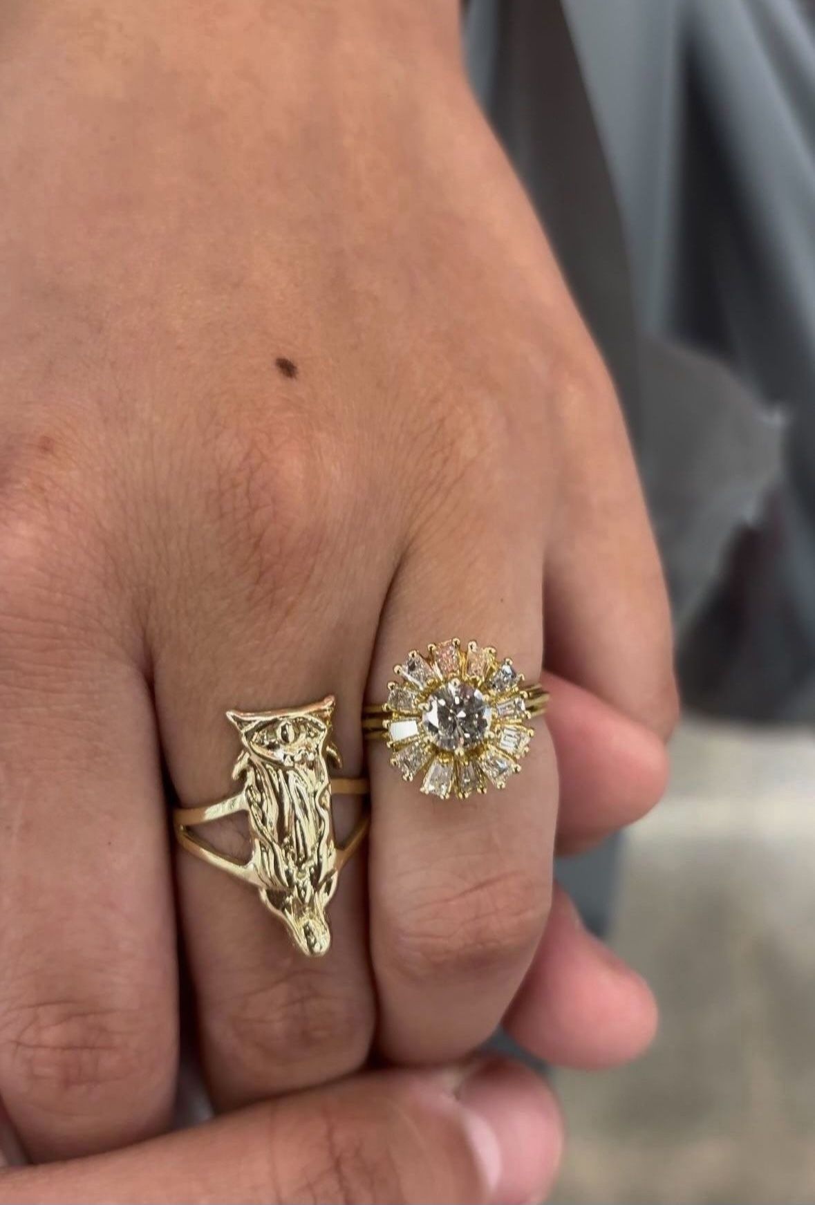18k Gold And Diamond Engagement Ring