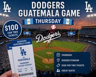 2 Dodgers for Guatemala Heritage Night –  This Thursday