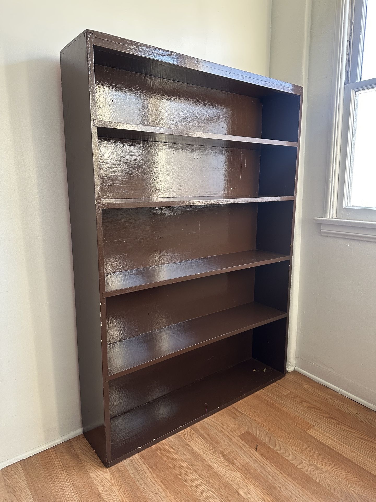 Vintage Shabby Chic Book/Multi Purpose Shelf Shelving Unit - 5 Shelves