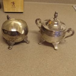 Vintage Two-piece Sugar And Cream Set
