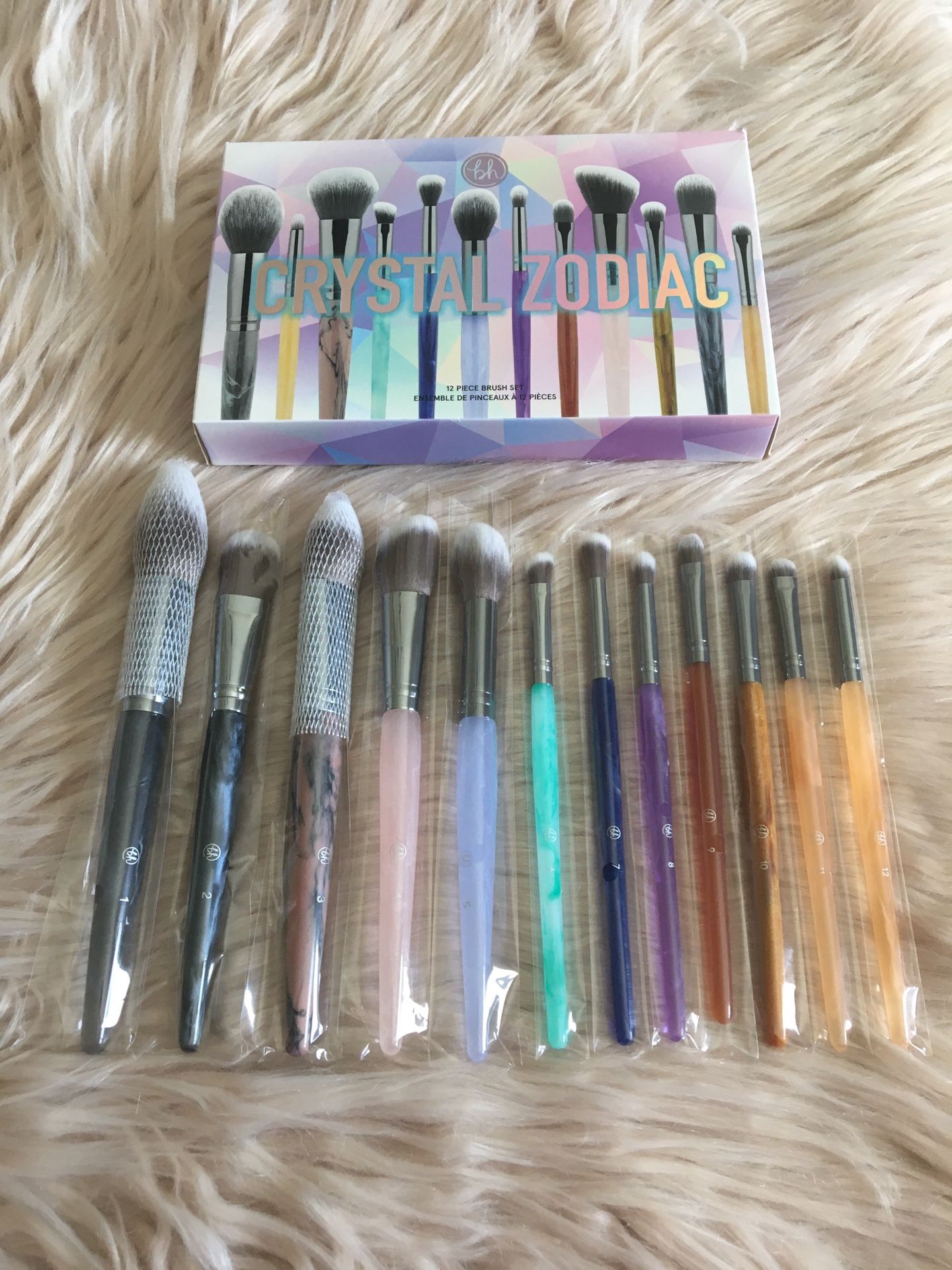 Crystal Zodiac 12 Piece Brush Set