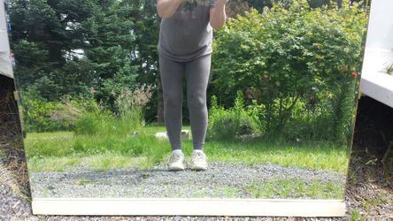 Antique beveled mirror