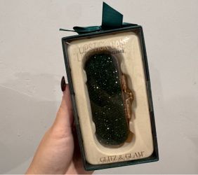 Glitz & Glam emerald green lipstick case✨